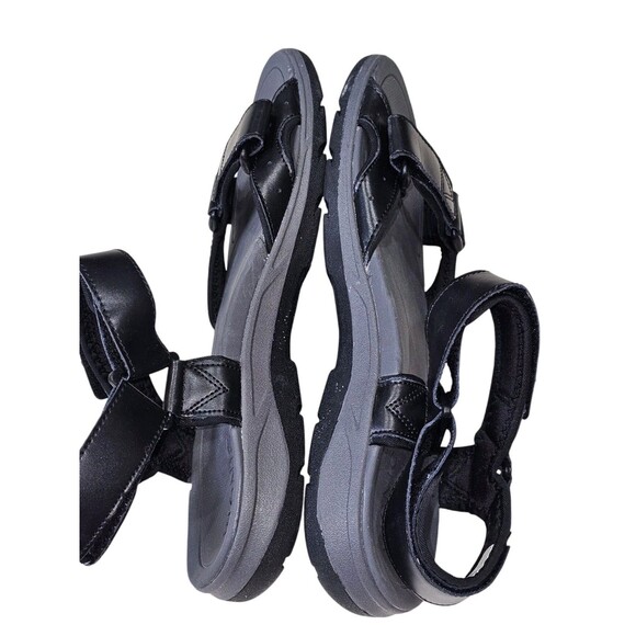 Vionic Men\'s Size 9 Canoe Leo Black Leather Straps Sport Sandals Comfort Shoe main image 8